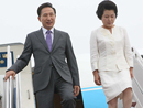 韩国总统李明博抵达北京