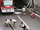 消防官兵排水作业